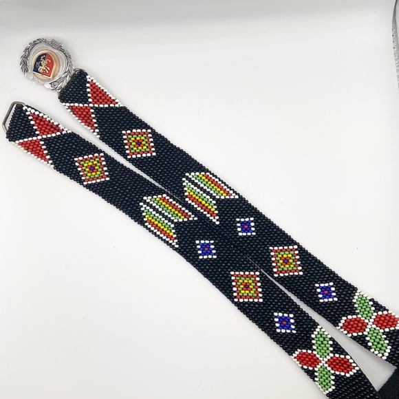 Seed Bead Thunderbird Belt - Picture 5 of 8
